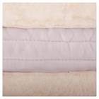 Tapis de selle Fourrure de mouton Canal vertébral libre BR Blanc