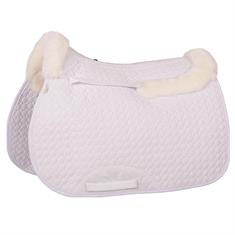Tapis de selle Fourrure de mouton Canal vertébral libre BR Blanc