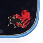 Tapis de selle Friesian Style Harry's Horse Bleu foncé