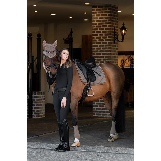 Tapis de selle Glossy Bit Dressage Eskadron Platinum Marron clair