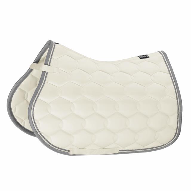 Tapis de selle Glossy Wave Contrast Eskadron Blanc cassé