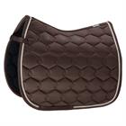 Tapis de selle Glossy Wave Contrast Eskadron Marron foncé