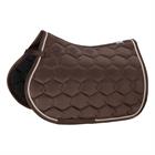 Tapis de selle Glossy Wave Contrast Eskadron Marron foncé