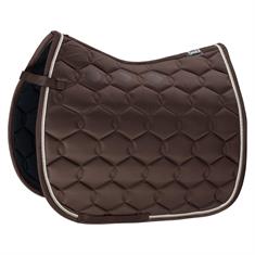 Tapis de selle Glossy Wave Contrast Eskadron Marron foncé