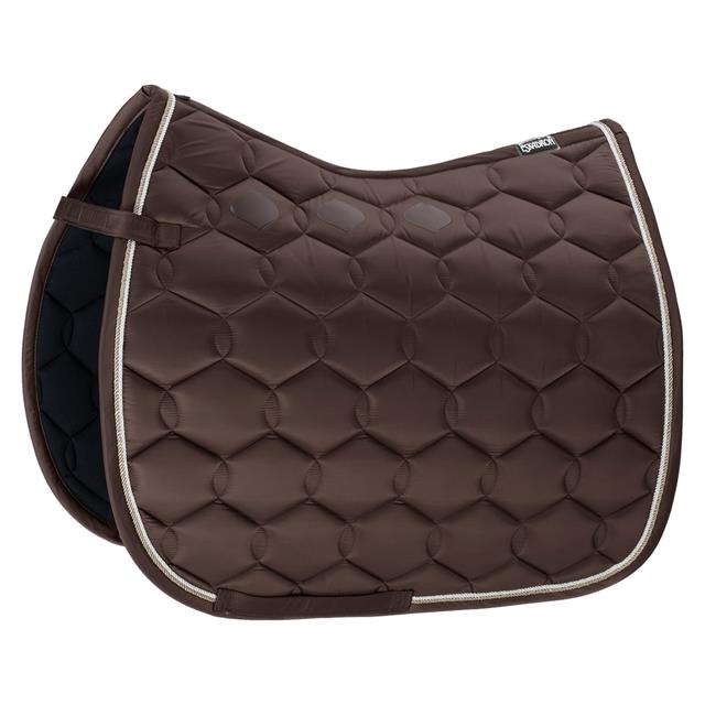 Tapis de selle Glossy Wave Contrast Eskadron Marron foncé