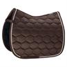 Tapis de selle Glossy Wave Contrast Eskadron Marron foncé