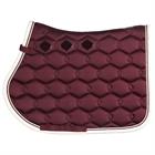 Tapis de selle Glossy Wave Contrast Eskadron Rouge foncé