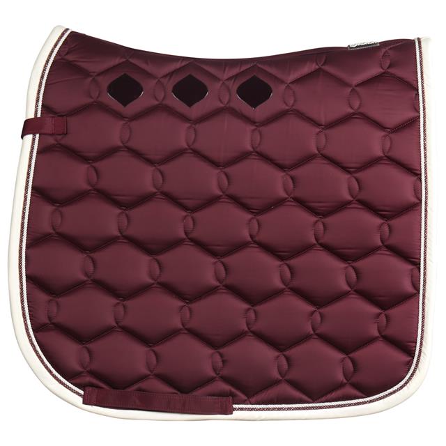 Tapis de selle Glossy Wave Contrast Eskadron Rouge foncé