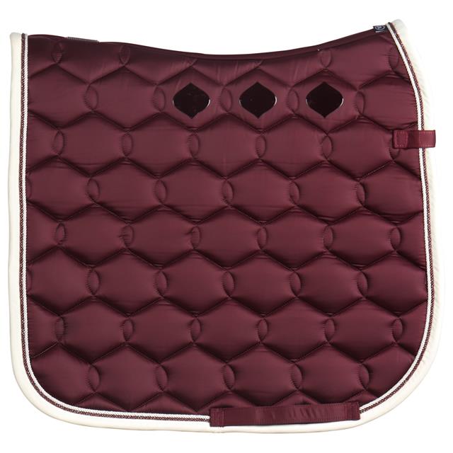 Tapis de selle Glossy Wave Contrast Eskadron Rouge foncé