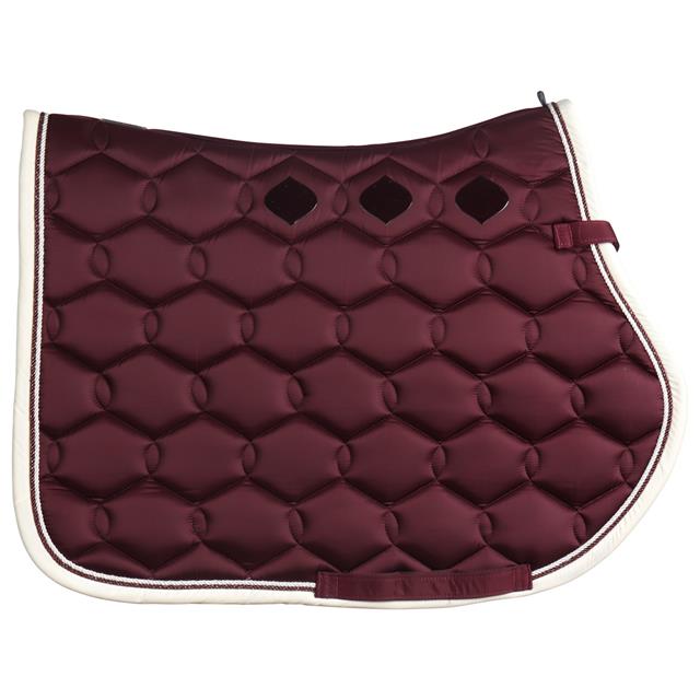 Tapis de selle Glossy Wave Contrast Eskadron Rouge foncé