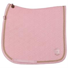 Tapis de selle Heritage Velvet Emblem Eskadron Rose clair