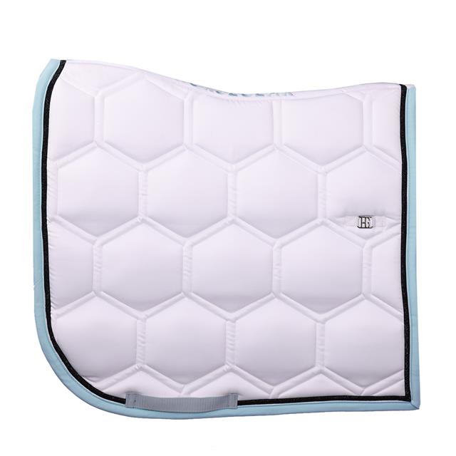Tapis de selle HGBrean Dressage HORSEGEAR Blanc-bleu