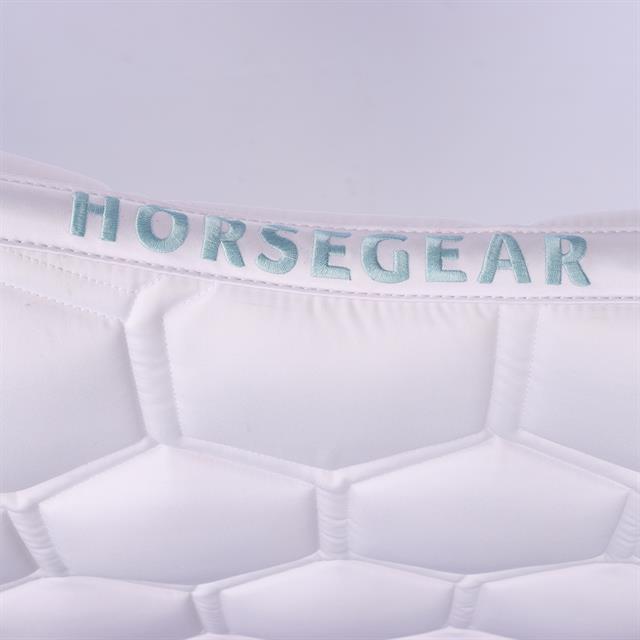 Tapis de selle HGBrean Dressage HORSEGEAR Blanc-bleu