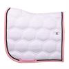 Tapis de selle HGBrean Dressage HORSEGEAR Blanc-rose foncé