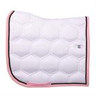 Tapis de selle HGBrean Dressage HORSEGEAR Blanc-rose foncé
