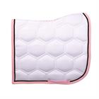 Tapis de selle HGBrean Dressage HORSEGEAR Blanc-rose foncé