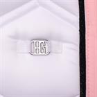 Tapis de selle HGBrean Dressage HORSEGEAR Blanc-rose foncé