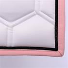 Tapis de selle HGBrean Dressage HORSEGEAR Blanc-rose foncé