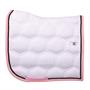 Tapis de selle HGBrean Dressage HORSEGEAR Blanc-rose foncé