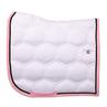 Tapis de selle HGBrean Dressage HORSEGEAR Blanc-rose foncé