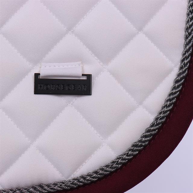 Tapis de selle HGKemble Dressage HORSEGEAR Blanc-rouge
