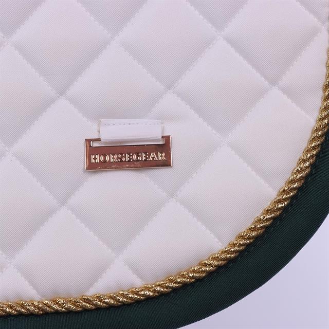 Tapis de selle HGKemble Dressage HORSEGEAR Blanc-vert