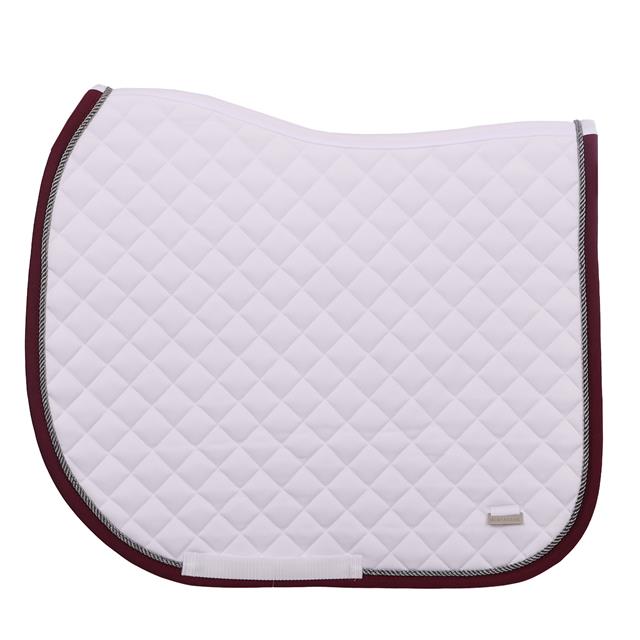 Tapis de selle HGKemble Polyvalence HORSEGEAR Blanc-rouge