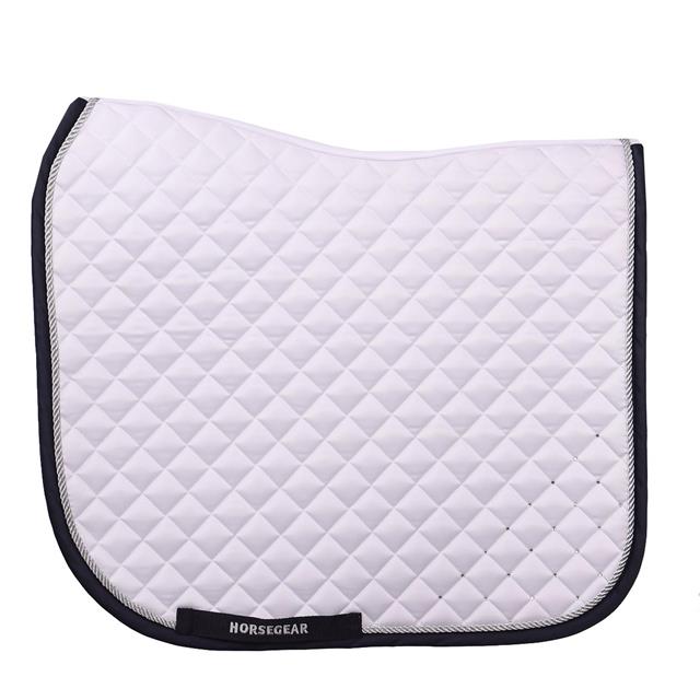 Tapis de selle HGRatfort Dressage HORSEGEAR Blanc-bleu foncé