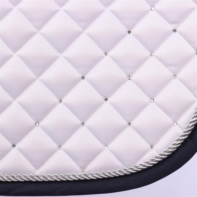 Tapis de selle HGRatfort Dressage HORSEGEAR Blanc-bleu foncé