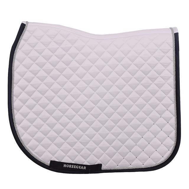 Tapis de selle HGRatfort Polyvalence HORSEGEAR Blanc-bleu foncé