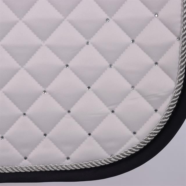 Tapis de selle HGRatfort Polyvalence HORSEGEAR Blanc-bleu foncé