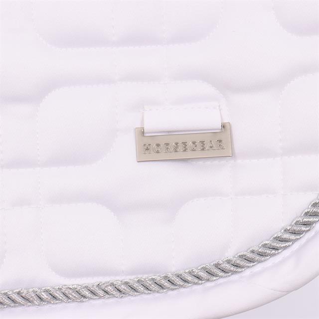 Tapis de selle HGSedgehill Dressage HORSEGEAR Blanc-argenté