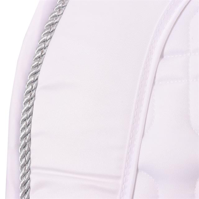 Tapis de selle HGSedgehill Dressage HORSEGEAR Blanc-argenté