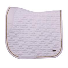 Tapis de selle HGSedgehill Dressage HORSEGEAR Blanc-doré