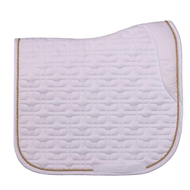 Tapis de selle HGSedgehill Dressage HORSEGEAR Blanc-doré