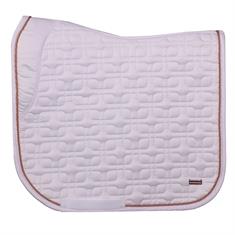 Tapis de selle HGSedgehill Dressage HORSEGEAR Blanc-rose