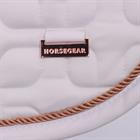 Tapis de selle HGSedgehill Polyvalence HORSEGEAR Blanc-rose