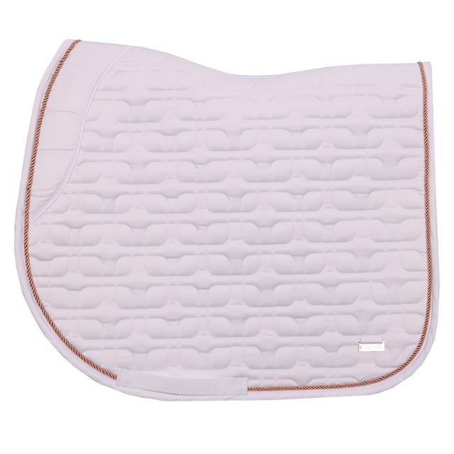 Tapis de selle HGSedgehill Polyvalence HORSEGEAR Blanc-rose