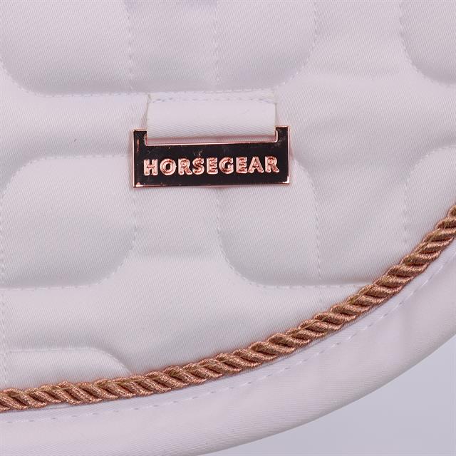 Tapis de selle HGSedgehill Polyvalence HORSEGEAR Blanc-rose