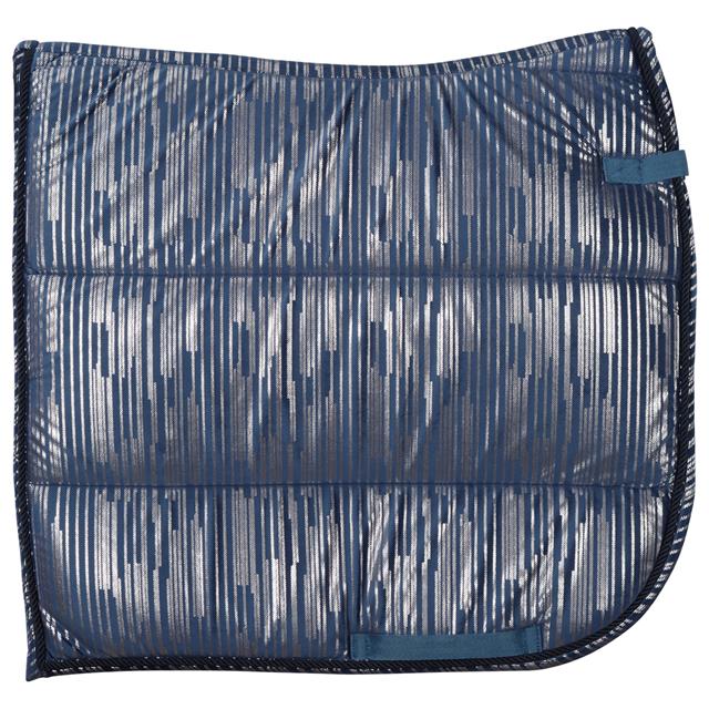 Tapis de selle HGVelvet Stripe Horsegear Bleu foncé