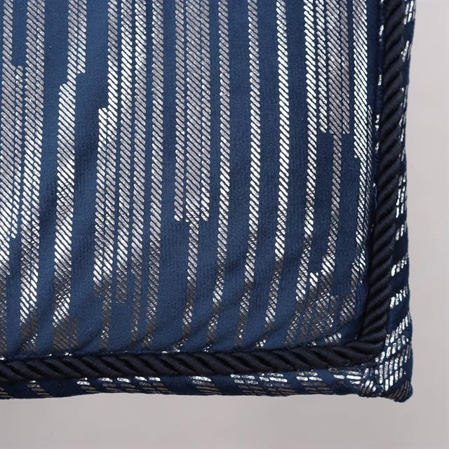 Tapis de selle HGVelvet Stripe HORSEGEAR Bleu foncé