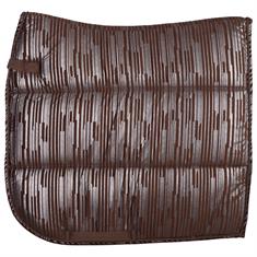 Tapis de selle HGVelvet Stripe HORSEGEAR Marron