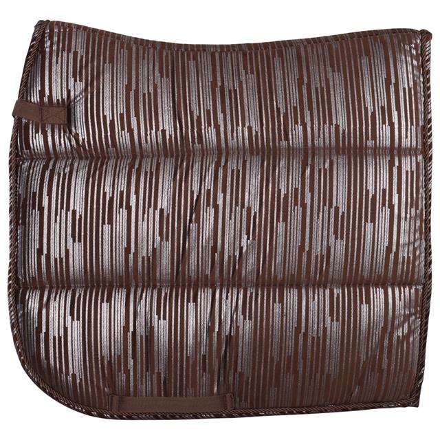 Tapis de selle HGVelvet Stripe Horsegear Marron