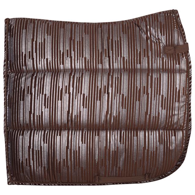 Tapis de selle HGVelvet Stripe HORSEGEAR Marron