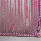 Tapis de selle HGVelvet Stripe HORSEGEAR Mauve clair