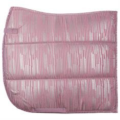 Tapis de selle HGVelvet Stripe HORSEGEAR Mauve clair