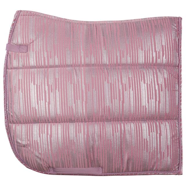 Tapis de selle HGVelvet Stripe HORSEGEAR Mauve clair