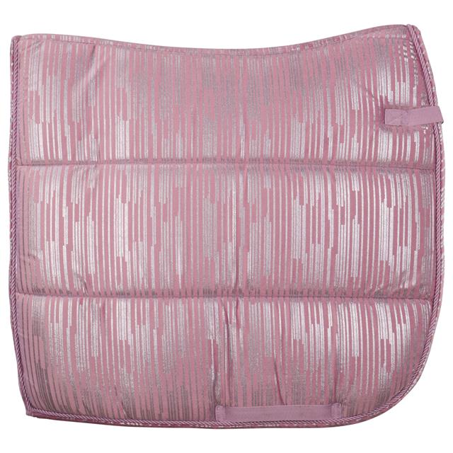 Tapis de selle HGVelvet Stripe HORSEGEAR Mauve clair