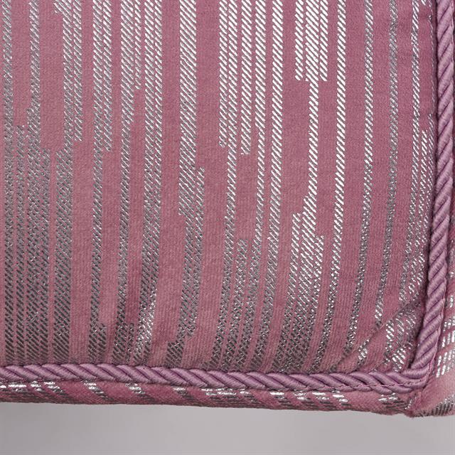 Tapis de selle HGVelvet Stripe HORSEGEAR Mauve clair