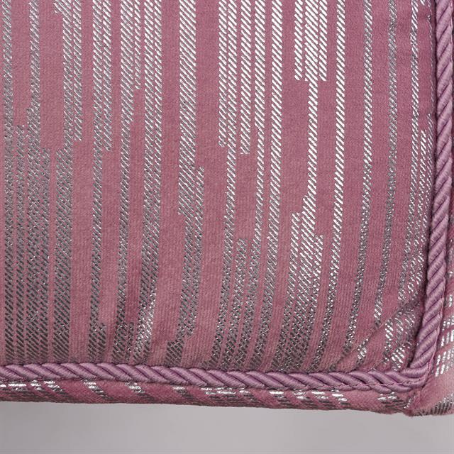 Tapis de selle HGVelvet Stripe Horsegear Mauve clair